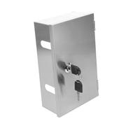 Toddmomy Boîte de Protection Électrique Acier Inoxydable avec Serrure Couvercle Étanche pour Prise Extérieure Protection Robuste pour Prises et Multiprises Usage Industriel et Public
