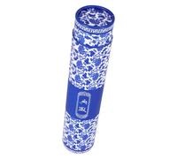 Toddmomy Boîte de rangement pour rouleaux en papier bleu, tube d'œuvre d'art avec design télescopique, protège documents et prévient le froissement, usage artistique professionnel