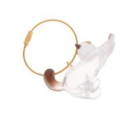 Toddmomy Boîte de Rangement Transparente pour Poils de Chat Porte-clés Capsule Souvenir Mémorial pour Collection de Poils Animaux Support Manuel pour Moustaches et Fourrure