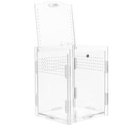 Toddmomy Boîte D'élevage pour Reptiles en Acrylique Clair Trous Respirants, Facile à Observer, pour Petits Animaux et Geckos Terrarium