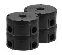 Toddmomy Boîtier de Jonction Caméra de Sécurité 3,5 Pouces en Plastique Noir, Support Mural et Plafond pour Câble CCTV, Lot de 4, Organisateur de Câbles pour Installation Intérieure