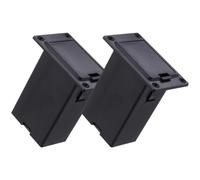 Toddmomy Boîtier pour Pile 9v pour Guitare et Basse, Plastique Léger, Surface à Montage Facile, Lot de 2, pour Usage Intérieur à Domicile