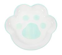 Toddmomy Bol Céramique pour Chat Forme De Patte Ecuelle Anti-débordement pour Alimentation des Animaux Accessoire De Repas Élégant Et Pratique pour Chats Petits Chiens