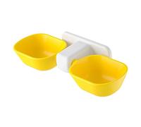 Toddmomy Bol De Nourriture pour Chat à Double Compartiment Bol Mural pour Eau Et Nourriture Design Antidérapant Et Résistant Aux Renversements Accessoire Pratique pour Chats Et Chiens