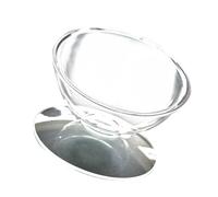 Toddmomy Bol Incliné pour Chat en Acrylique Blanc Distributeur De Nourriture Et d'eau Protection du Cou Stable