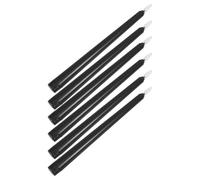 Toddmomy Bougies LED sans Flamme Lumière Sécurisée Lot de 6 en Plastique Noires Bougies Électriques Décoratives pour Halloween et pour Fête à Thème Mariage Intérieur