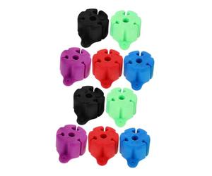 Toddmomy Boules Porte-Canne Accessoires Pratiques Pack de 10 en Silicone Léger pour Rangement et Extraction de Canne pour Pêche pour Pêche en Extérieur et Voyage