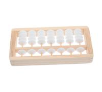 Toddmomy Boulier Bois Montessori Éducatif pour Garçons et Filles Apprentissage Mathématique Accessoire Photo et Cadeau Premier Anniversaire Décor Aesthetic Bois Naturel