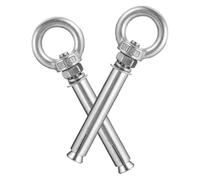 Toddmomy Boulon à Œil Ancrage à Expansion, Boulons à Expansion pour Béton, Acier Inoxydable, M6 Vis, Lot de 2 Pièces, pour Montage Mural et Prévention du Desserrage