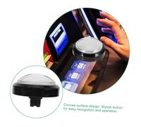 Toddmomy Bouton de Jeu Lumineux Blanc avec Auto Réinitialisation Interrupteur à Poussoir et Accessoire pour Machine de Compétition et Jeux de Questions