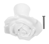 Toddmomy Bouton de Meuble Céramique Blanche Décorative Poignée Simple et Uniforme Accessoire pour Armoire Porte et Adapté pour Cuisine Salle de Bain et Mobilier Moderne