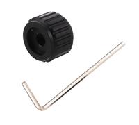 Toddmomy Boutons de Volume avec Clé pour Guitare Électrique et Basse en Métal Noir, Ensemble 1 Set Durabilité Fiable et Installation Facile pour Performances Live et Répétitions