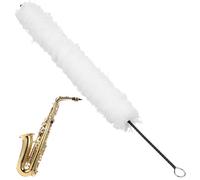 Toddmomy Brosse de nettoyage pour flûte traversière, coton nettoyant pour flûtes, brosse en coton, tête de nettoyage, manche en boucle, 38 x 2,3 x 2 cm, 1 pièce, accessoire pour