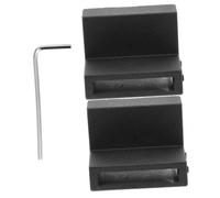 Toddmomy Butée de Porte Coulissante en Métal de Zinc avec Amortisseur Caoutchouc Butoir de Rail Plat pour Porte de Grange Protection Gauche et Droite Silencieuse et Lot