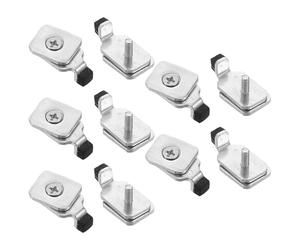 Toddmomy Butées de Fin de Course Accessoires Indispensables en Fer Argenté 10pcs Robustes et Multifonctionnelles pour Rail de Rideau pour Maison et Hôtel