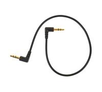 Toddmomy Câble Audio Coudé Jack Mâle Double Angle Câble Auxiliaire Stéréo pour Voiture et PC Transmission Sonore Stable et Flexible