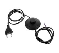 Toddmomy Câble d'alimentation avec Interrupteur Pied en Plastique Noir Rallonge Fiable en Abs Prolongateur Simple et Solide pour Lampe de Bureau pour Bureaux et Maisons
