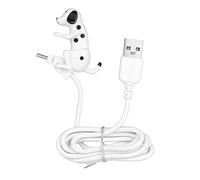 Toddmomy Câble de Charge pour Téléphone Design Chien Blanc, Câble USB Type C en Plastique et Métal, Haute Durabilité et Rappel de Charge Amusant pour Chambre ou Voiture