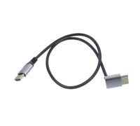 Toddmomy Câble Vidéo avec Connecteur Coudé pour Moniteur Pc et Box Tv Câble Fin Flexible Alliage Aluminium et Cuivre Étamé Accessoire Laptop et Écran