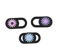 Toddmomy Cache Objectif pour Tablette et Ordinateur de Bureau Noir Abs Motif Chrysanthème 3pcs, Décoration Discrète Qui Ne Gêne Pas la Fermeture Vie Numérique Sécurisée Couleur Aléatoire