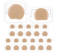 Toddmomy Cache-prises Électriques à L'épreuve des Garçon et Filles, 24 Pièces en Abs Designs Trois et Deux Broches, Protection Anti-électrocution pour Restaurant et Garage