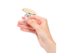 Toddmomy Cache-Trou d'Évier en Acier Inoxydable Bouchon de Robinet Filetée, Alliage de Zinc, Installation Facile Cuisine et Salle de Bain