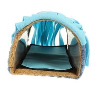 Toddmomy Cachette pour Cochon Tunnel pour Hamster Maison Nid à Pompons pour Lapin Petite Cachette pour Animaux De Compagnie