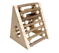 Toddmomy Cachette pour Hamster Bois Maison-Cache avec Échelle Tunnel Abri Jouet Maison pour Animaux Petits