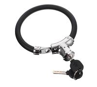 Toddmomy Cadenas De Sécurité pour Vélo Antivol à Chaîne Robuste Noir Petit Taille, Acier Renforcé Portable, Antivol Réutilisable pour Vélo, VTT Et Scooter en Extérieur