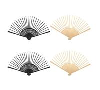 Toddmomy Cadre Traditionnel de Léger et Ventilateur en 4pcs Pliant Bambou Fournitures Rafraîchissement pour Éventails Soi-même, pour Artisanat Quotidien