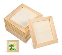 Toddmomy Cadres en bois non finis de 10 pièces pour arts et artisanat cadres en bois pour peinture bricolage pour photo artisanat décorations