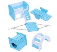 Toddmomy Cage à Hamster Maison Jouet Escalade Balançoire Pont Arc Fournitures pour Cage