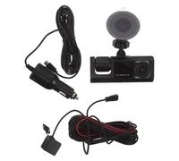 Toddmomy Caméra embarquée Caméra embarquée à 3 objectifs - Enregistreur de Voiture 1080p - de Tableau de Bord avec Wi-FI et GPS intégrés - Écran IPS 2" - Grand Angle 170° - Vision