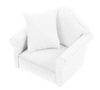 Toddmomy Canapé Miniature pour Hamster et Souris en Coton Blanc, Résistant à l'usure, Protège du Froid, pour Recréer Une Ambiance Familiale en Cage