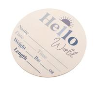 Toddmomy Carte Commémorative De Croissance De Bébé Annonce De Nouveau-Né Mois Marquant Veuillez Souvenirs Personnalisés Accessoire Photo De Bébé Fille Numéros Bientôt Oh Décor Grandit