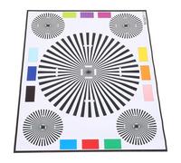 Toddmomy Carte D'outil D'étalonnage de L'objectif pour Caméra de Sécurité 40x30 Cm, Mire de Test de Mise Point et Carte Test Couleur Résistante pour Étalonnage Photo, Outil