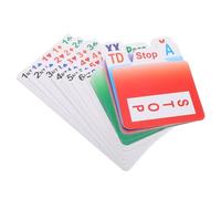 Toddmomy Cartes Denchères Bridge PVC Résistantes à Lusure Jeu Portable pour Tournois et Famille Accessoire pour Parties