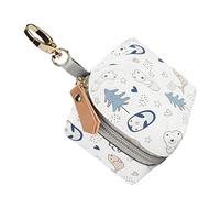 Toddmomy Case Bag Holder with Clip for Diaper Bag Stroller Purse Charm Fit Pacifiers and Clip Diaper Bag Accessory Penguin Pattern
