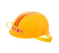 Toddmomy Casque de Chantier Garçon Fille Jaune Simulation Sécurité pour Jeu Rôle Éducatif Parent Garçon Fille Chapeau Construction Réaliste Accessoire Interactif Robuste