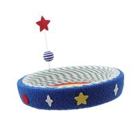 Toddmomy Cat Scratcher Bowl with Woven Design for Indoor Cats Compact Round Sisal Scratching Board and Cozy Bed Protecting Furniture and Encouraging Natural Clawing Behavior
