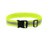 Toddmomy Ceinture Réfléchissante Élastique Jaune pour Course et Marche Nocturne, Tissu Extensible Haute Visibilité, Sécurité Optimale pour Sportifs et Travailleurs