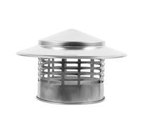 Toddmomy Chapeau de Cheminée Étanche Inoxydable Protection Toiture pour Conduit de Fumée Capuchon Débris et Ventilation Améliorée pour Sorties Extérieures