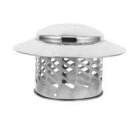 Toddmomy Chapeau de Pluie Acier Inoxydable pour Cheminées et Poêles Couvercle de Fumisterie Aux Intempéries avec Design Oiseaux et Protection Débris