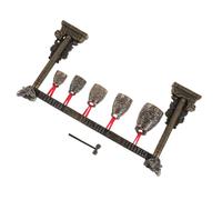Toddmomy Chimes Décoratifs Intérieur Vintage Instrument de Percussion Bronze Simulé avec Motif Dragon Cloches Rondes pour Décoration et Initiation Musicale