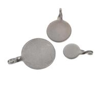 Toddmomy Cibles de Tir Légères et Faciles à Transporter Lot de 3 en Acier Inoxydable Œil de Bœuf pour Entraînement Sportif en Extérieur