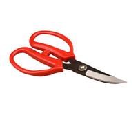 Toddmomy Ciseaux à Cuir en Acier à Haute Teneur en Carbone Poignée Rouge, Coupe Précise pour Tissus et Flanelle, Usage Familial Confortable et Affûtage Fin