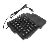 Toddmomy Clavier de Jeu Vidéo Noir, ABS, Rétroéclairé 35 Touches | Installation Simple, Usage Pratique, Design Épuré, pour Divertissement à Domicile, Public Jeune