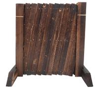 Toddmomy Clôture Extensible Rétractable en Bois 35 Cm X 1,2 M pour Jardin et Balcon, Treillis Support Plantes Grimpantes, Barrière Décorative Extérieure Polyvalente