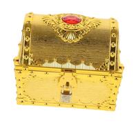 Toddmomy Coffre Au Trésor Pirate avec Cadenas Boîte de Rangement Robuste Plastique Coffre pour Garçon Fille pour Salle de Classe et Jeux Imagination