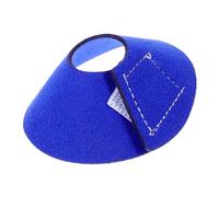 Toddmomy Collier Anti-Morsure pour Perroquet Cône de Protection en Cuir Microfibre Bleu Moyen Convalescence Oiseau Compagnon